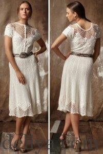 Вінтажна сукня гачком