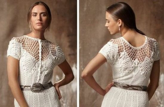 Вінтажна сукня гачком