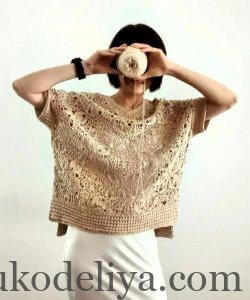 Пуловер із мотивів гачком