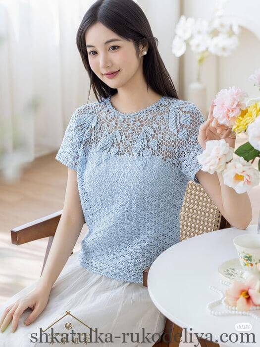 Схеми в'язання топів гачком