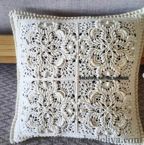 Декоративна подушка гачком