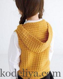 Дитячий жилет гачком