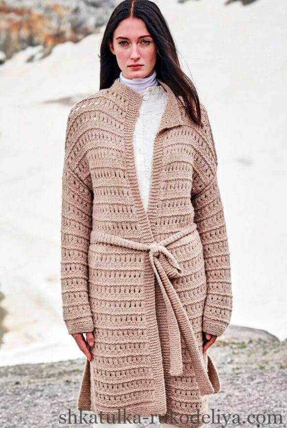 Кардиган зі структурним візерунком