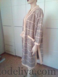 Схеми в'язання пальто спицями з описом