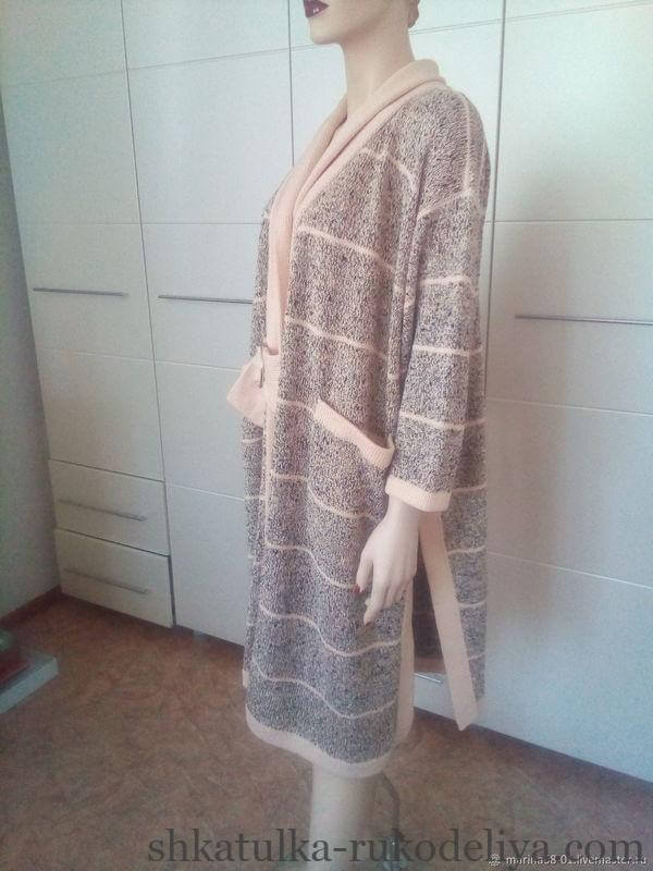 Схеми в'язання пальто спицями з описом