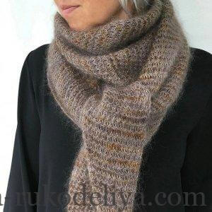 Трикутна шаль спицями