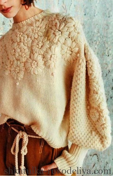 светр спицями для жінок