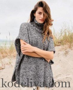 Чудо жилет спицями