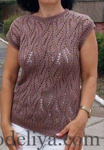 Літні кофтинки спицями для жінок на літо