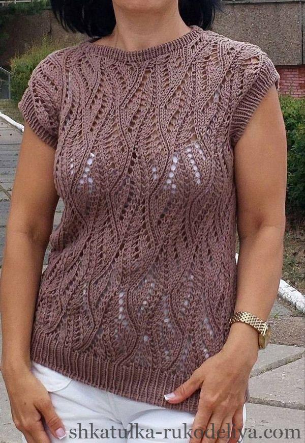 Літні кофтинки спицями для жінок на літо