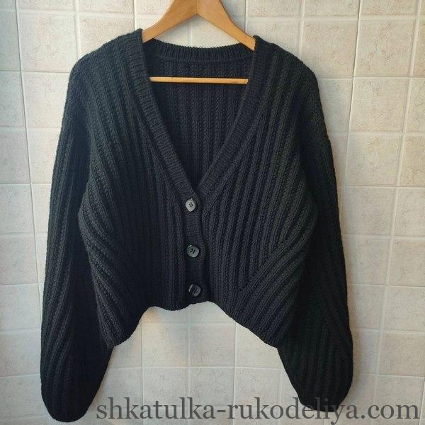 Як зв'язати кардиган спицями покроково