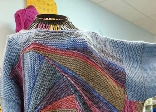 В'язання в стилі пэчворк спицями схеми
