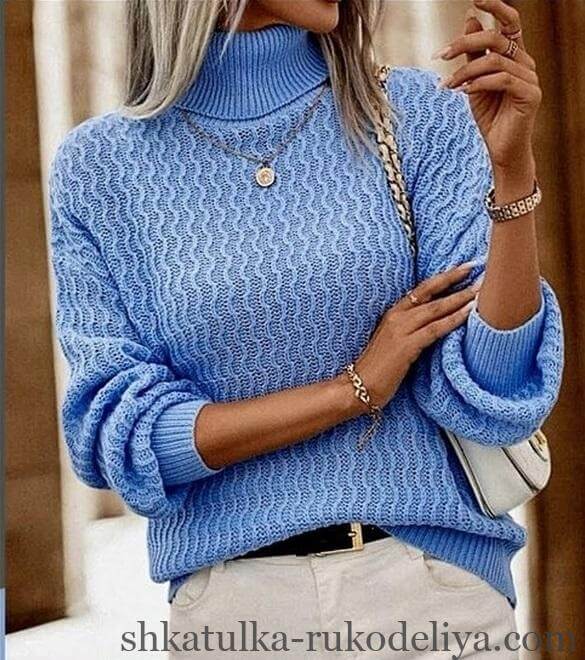 Светр спицями для жінок