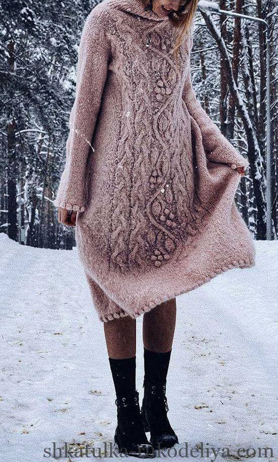 В'язані сукні спицями для жінок