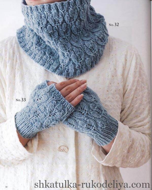 Стильний комплект спицями