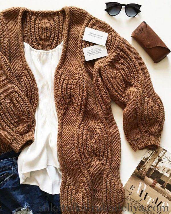 Цікавий жіночий кардиган