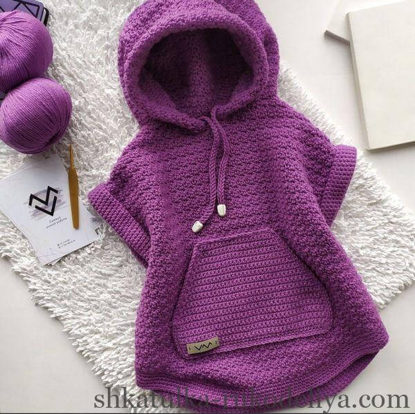 Пончо гачком для початківців