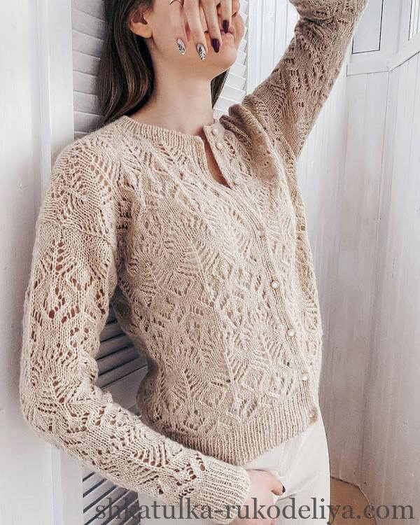 В'язання спицями кофти для жінок