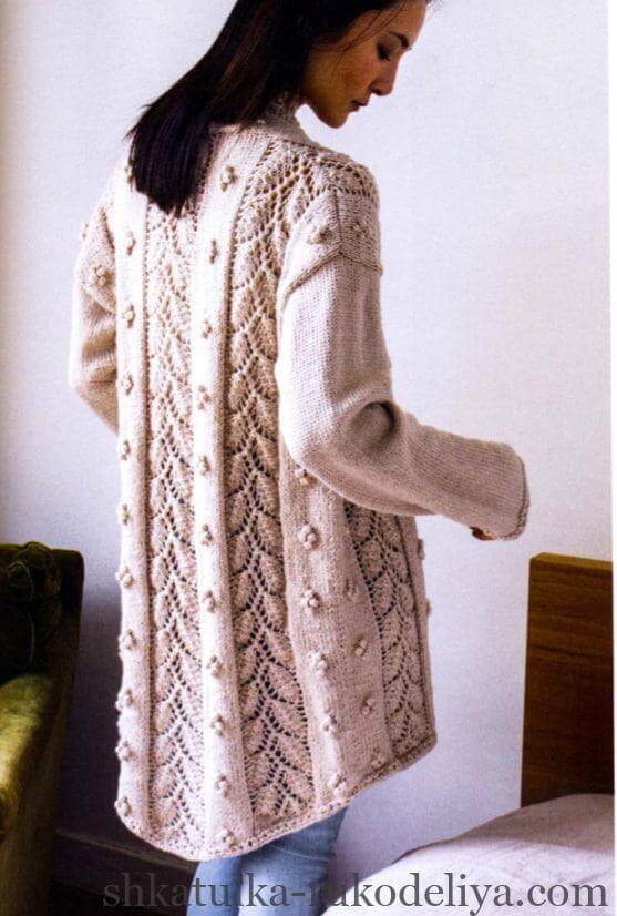 Кардигани з докладним описом та схемами